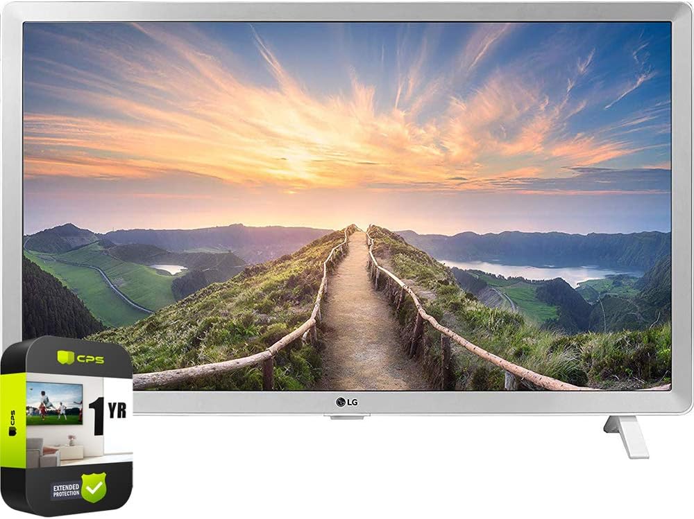LG 24LM520D-WU 24 inch HDTV Bundle with 1 YR CPS Enhanced Protection Pack