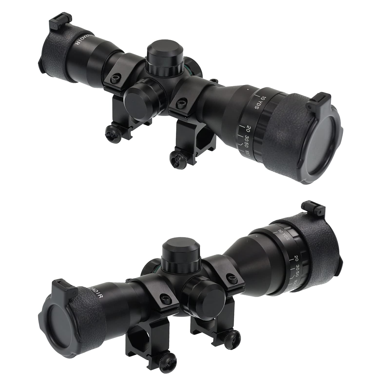 X-Bow FMA 4x32 AOIR - Zielfernrohr; auch Weite Distanzen erreichen - das Visier ist Wasser-, Nebel- und prellschlagfest, Scope für Luftgewehr und Armbrust