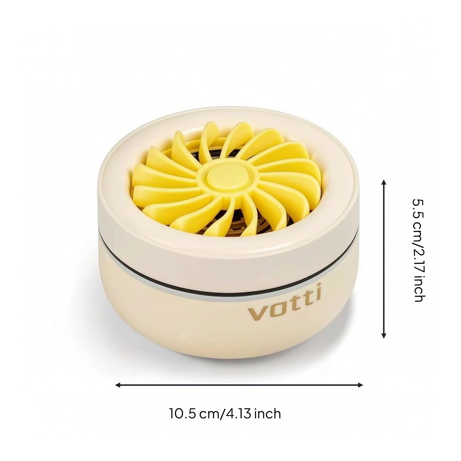 Colcolo Purificatore per Pulitore da Cucina Dispositivo per Lavaggio di Prodotti Alimentari Detergente per Stoviglie Titanio Impermeabile Ipx7 con Coperchio a, Array, Giallo Crema