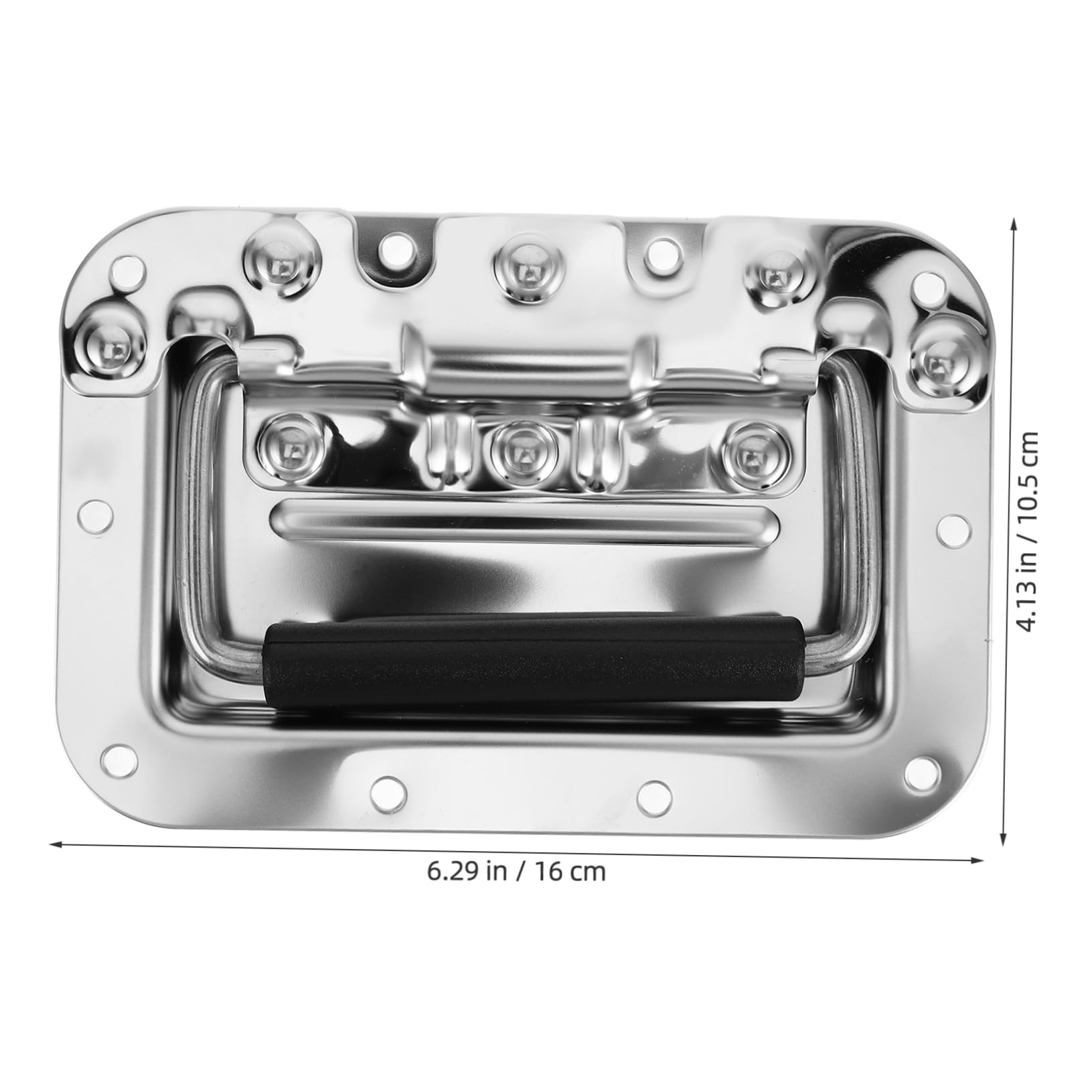 Mikinona Heavy Duty Handle Recessed Pull Handle for Toolbox Metal Handle for Flight Case Industrial Handle for Speaker Cabinet Toolbox Handle with Grip