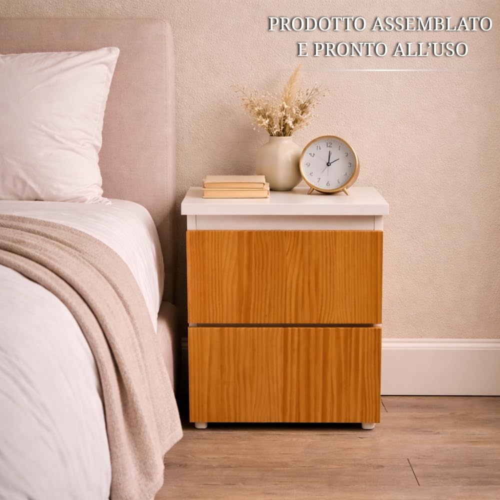 Comodino con scomparto nascosto e serratura NFC - ideale per riporre denaro in modo sicuro - una cassaforte mimetica