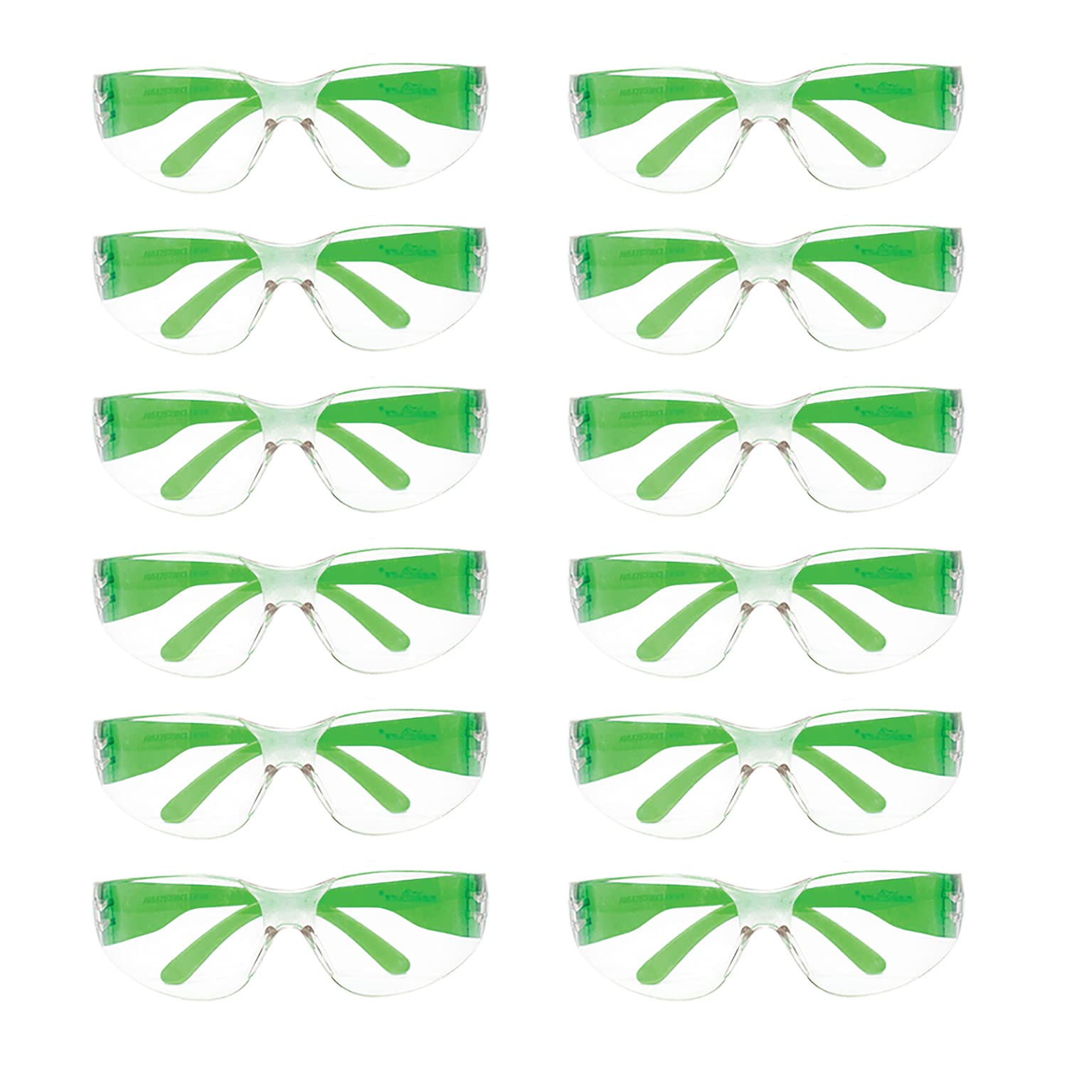 BISON LIFE Safety Glasses - Scratch Resistant Wrap Around Eyewear, Polycarbonate ANSI Z87.1 Impact Resistant Lens