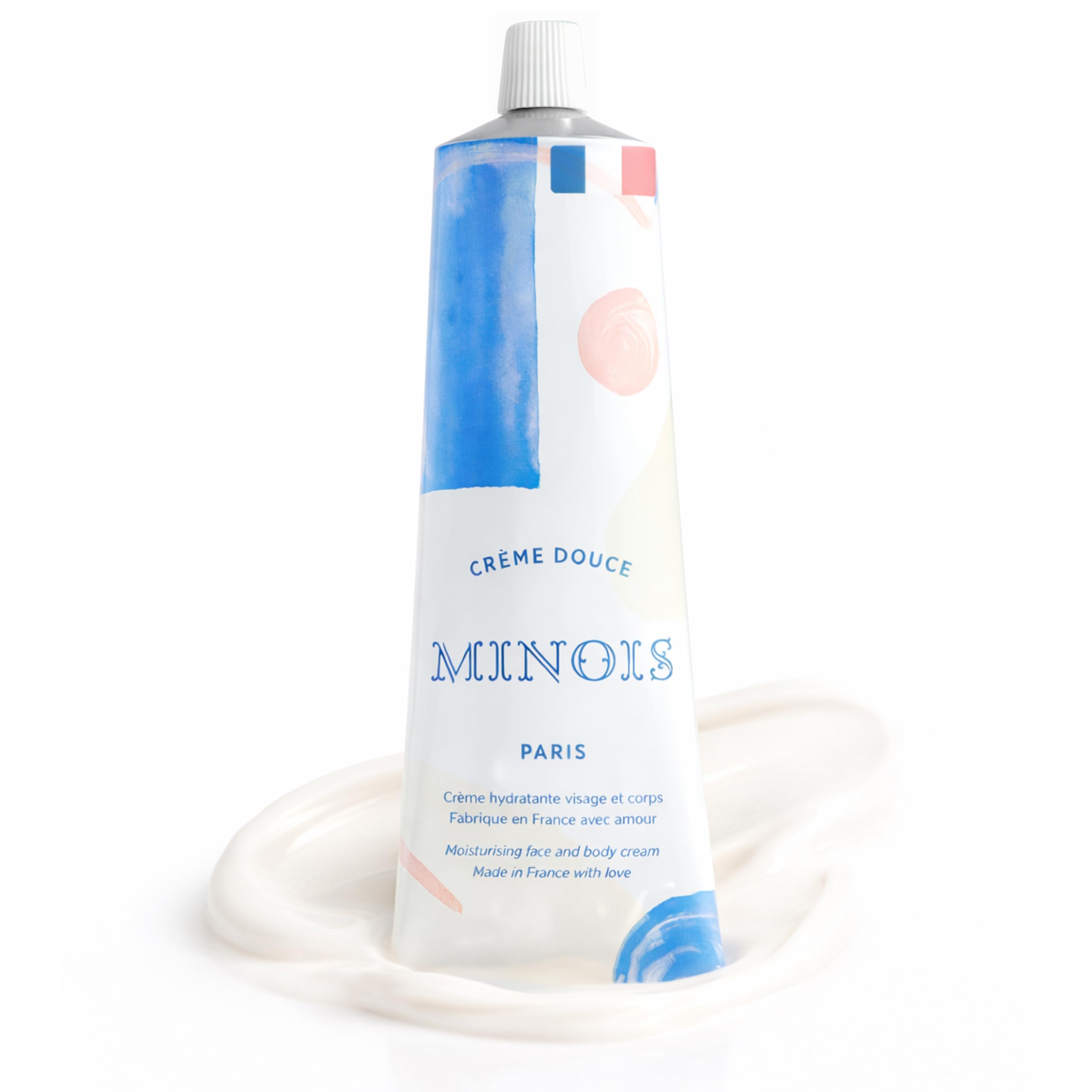 MINOIS Paris - Moisturising Cream Face and Body Baby - From Birth for Sensitive Skin - 98% Ingredients of Natural Origin - Orange Blossom, Shea Butter, Sweet Almond - Made in France - 100 ml