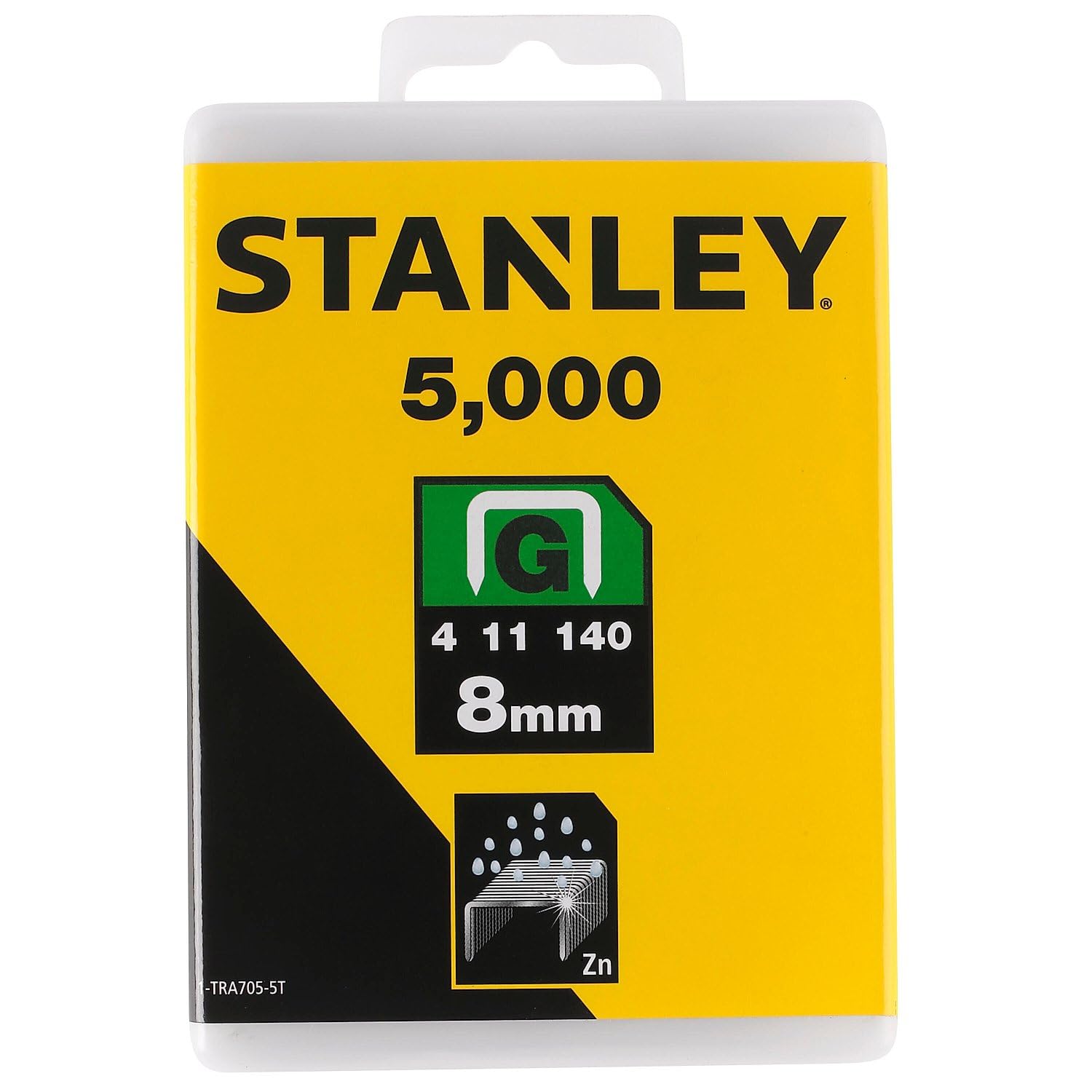 STANLEY 10mm Heavy Duty Staples, Type G, Pack of 5000, 1-TRA706-5T | Corrosion R