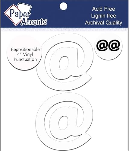 PA Vinyl Puntuación blanca extraíble 4" 2pc