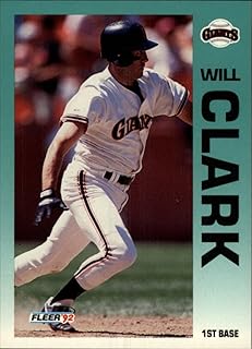 1992 Fleer Baseball Card #631 Will Clark