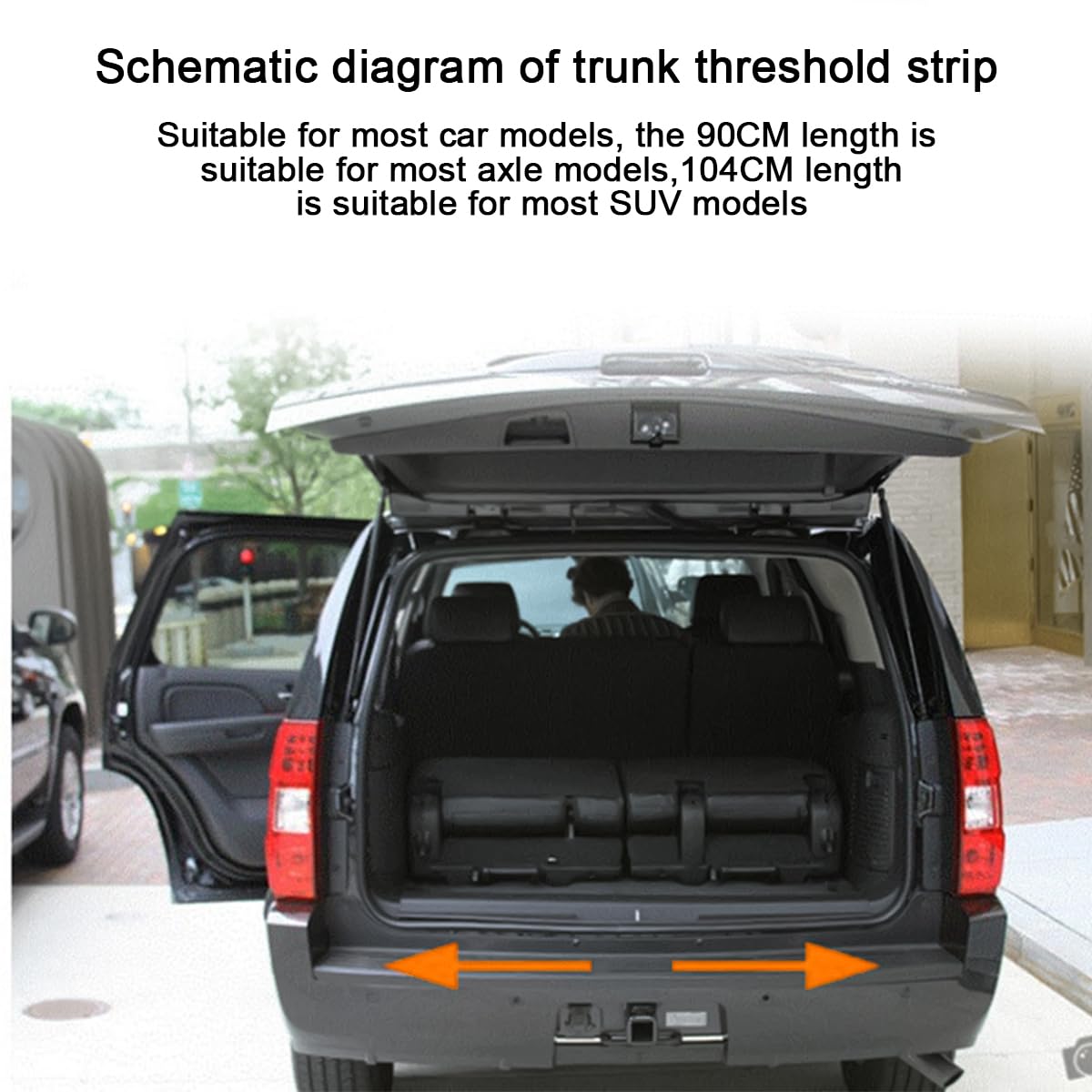 Protezione Soglia Portiera Auto - Adesivo Antigraffio In Fibra Di Carbonio 104cm - Foto 6