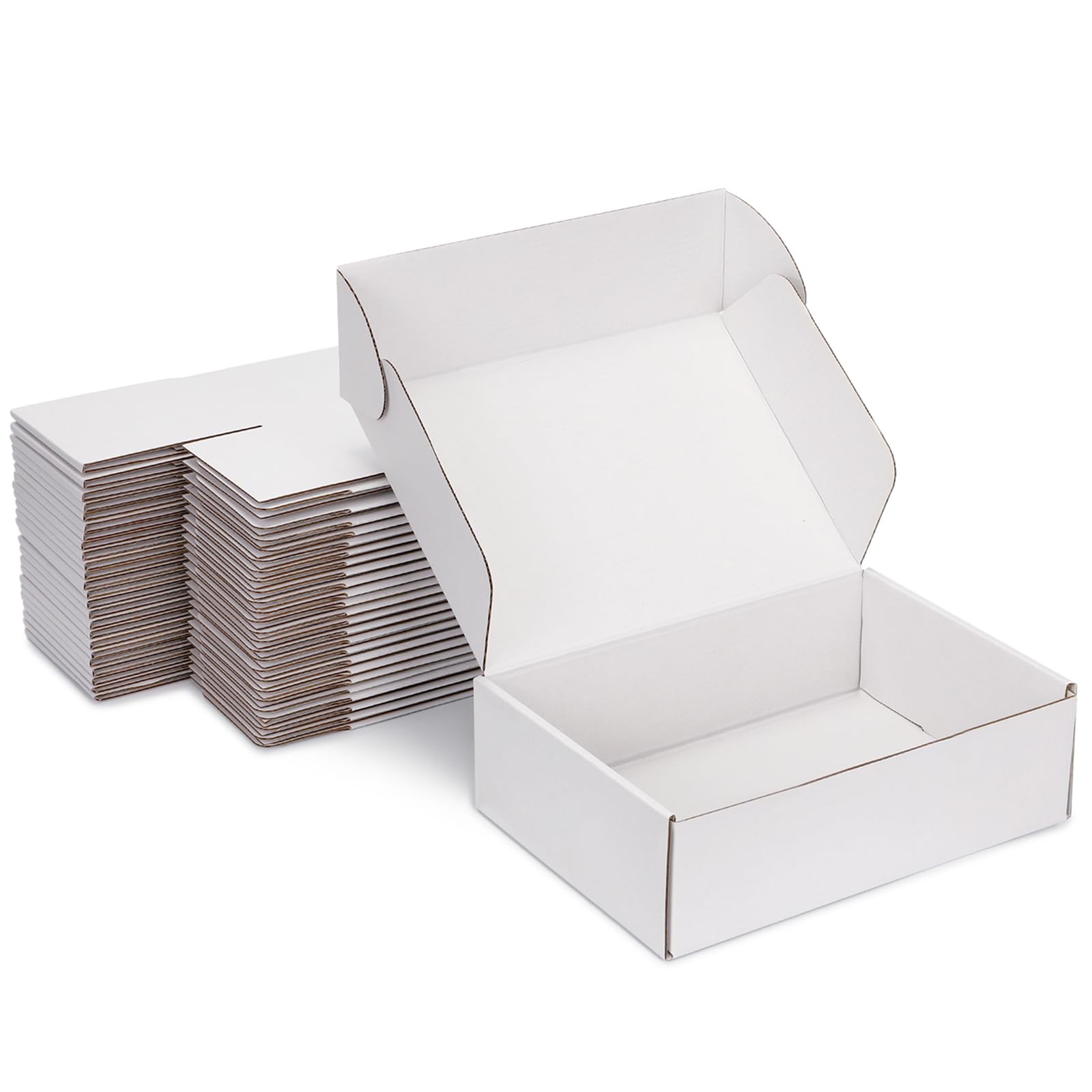 Yidomto 9x6x3 White Small Shipping Boxes - 25 Pack Corrugated Cardboard Mailer Boxes for Packaging, Mailing, Gift Giving | Sturdy, Recyclable, Perfect for Small Business Supplies, Ecommerce โ image 1