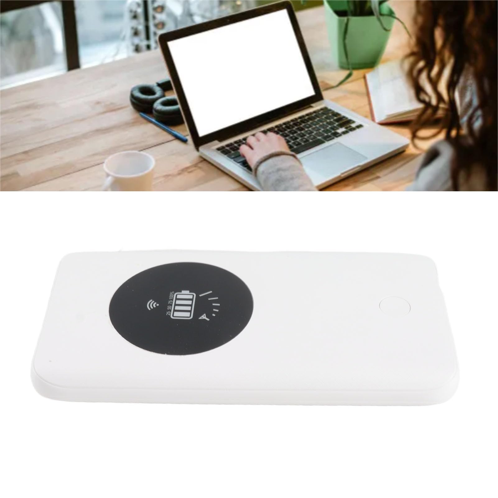 Mobiles 4G-LTE-WLAN-Gerät mit Langer Akkulaufzeit für Zuhause und Unterwegs, Leichte 10.000-mAh-Powerbank