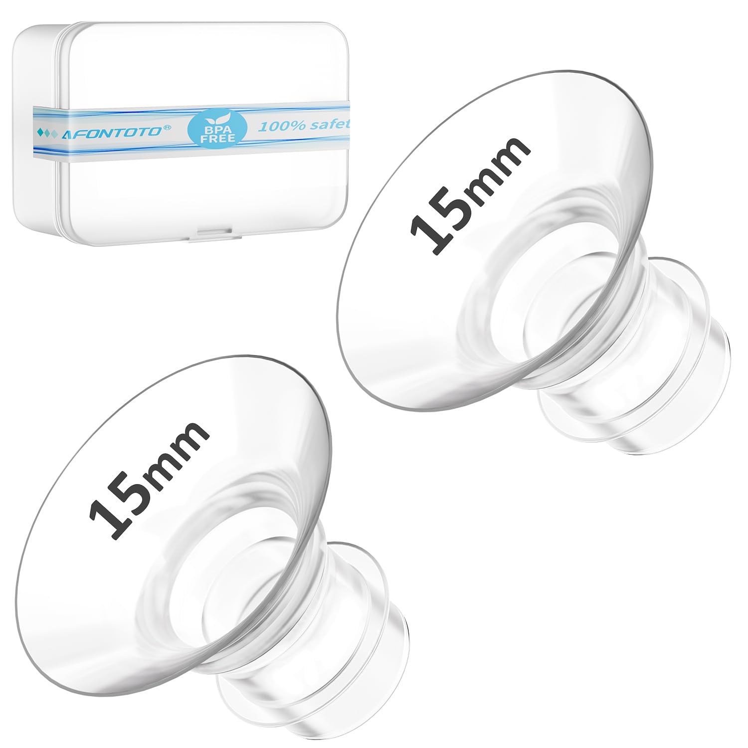 Flange Insert 15mm, Compatible with S9/S12/S9Pro/S12Pro Wearable Breast Pump Parts Replace, Pump Shield/Flange Insert to Reduce 24mm Down to 15mm