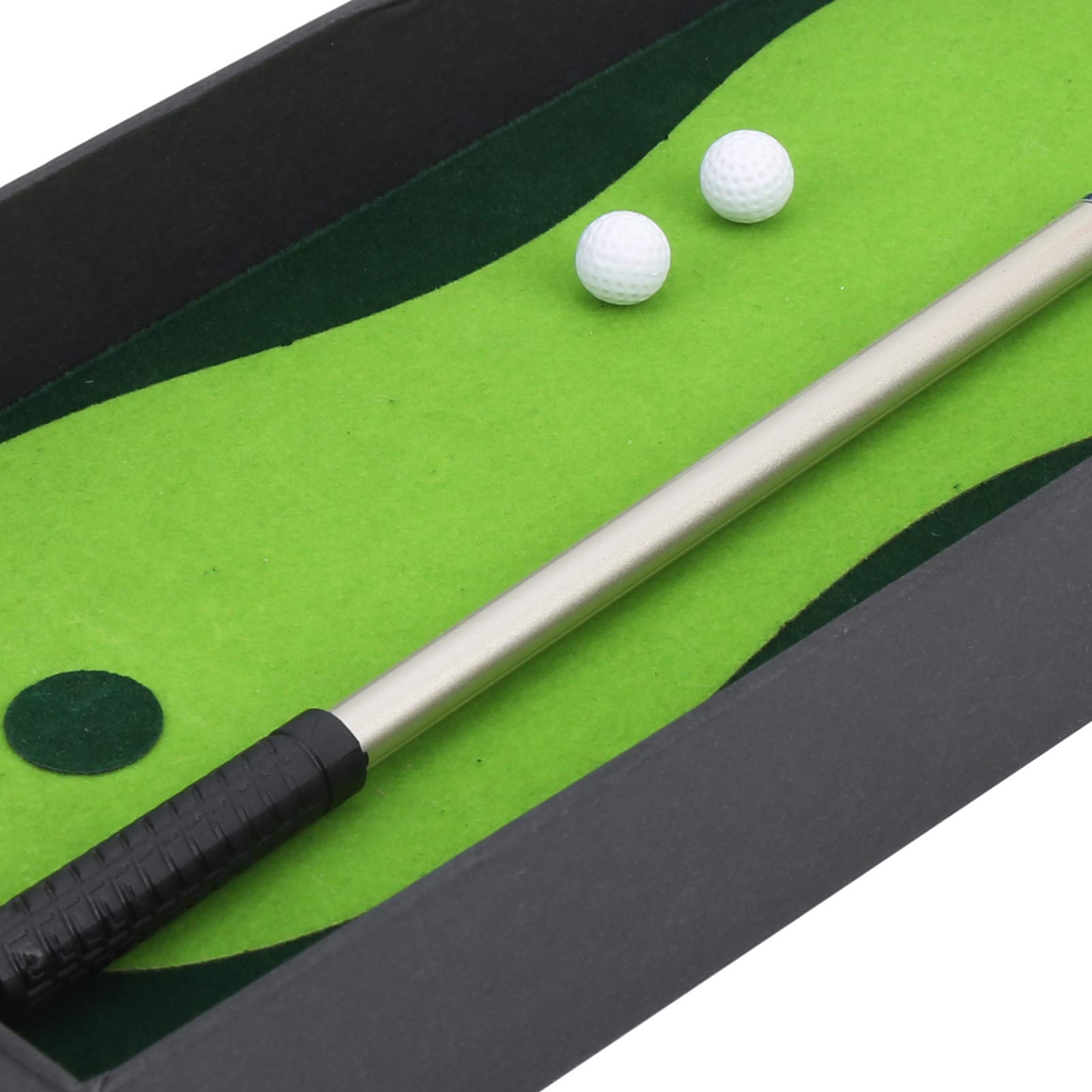 Mini kluby golfowe zestaw kijów, mały zestaw do ćwiczeń golfowych, mini biuro gry na biurko do gry w golfa długopis do gry w golfa putting mata do nowość dekoracja golfa prezent prezent