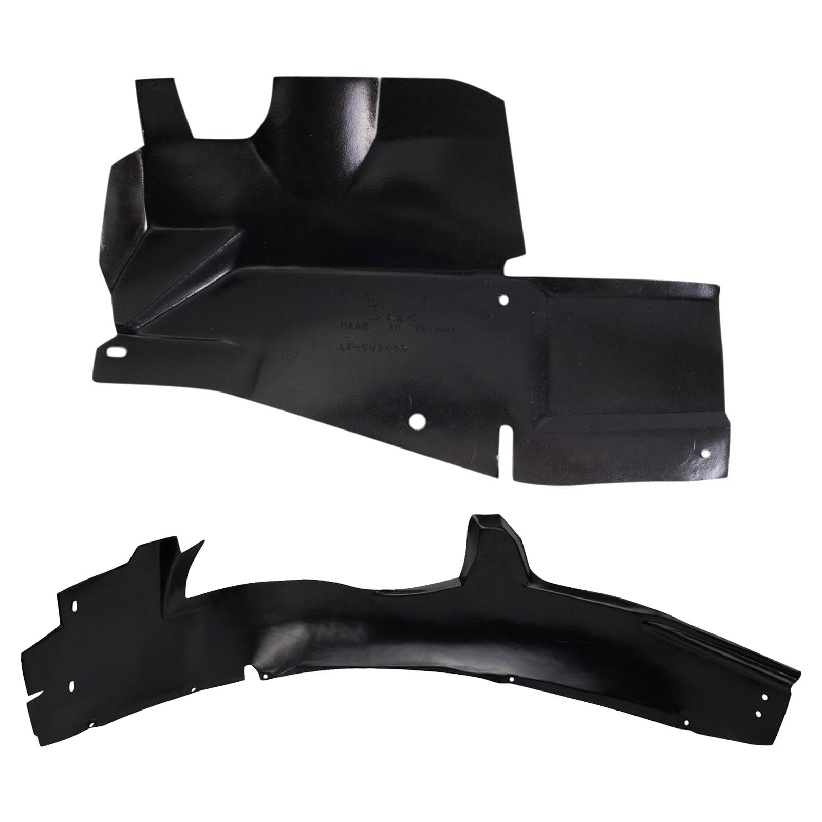 TRQ Front Inner Fender Liner Set Compatible with 2005-2009 Buick LaCrosse GM1250134 GM1251110