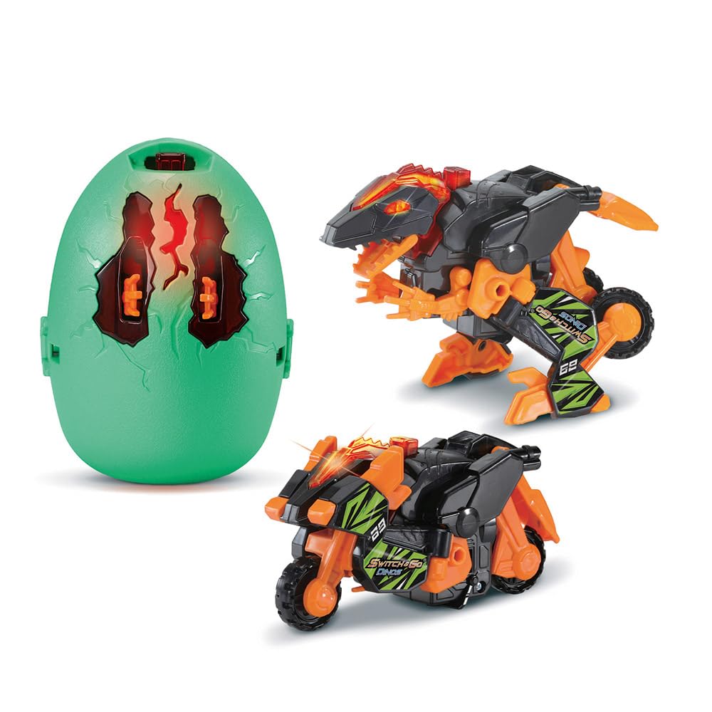 VTech Switch & Go Dinos Œuf Dinosaure Transformable Jouet Sonore 2e Génération 6 Modèles Cadeau Enfant 4 Ans Français
