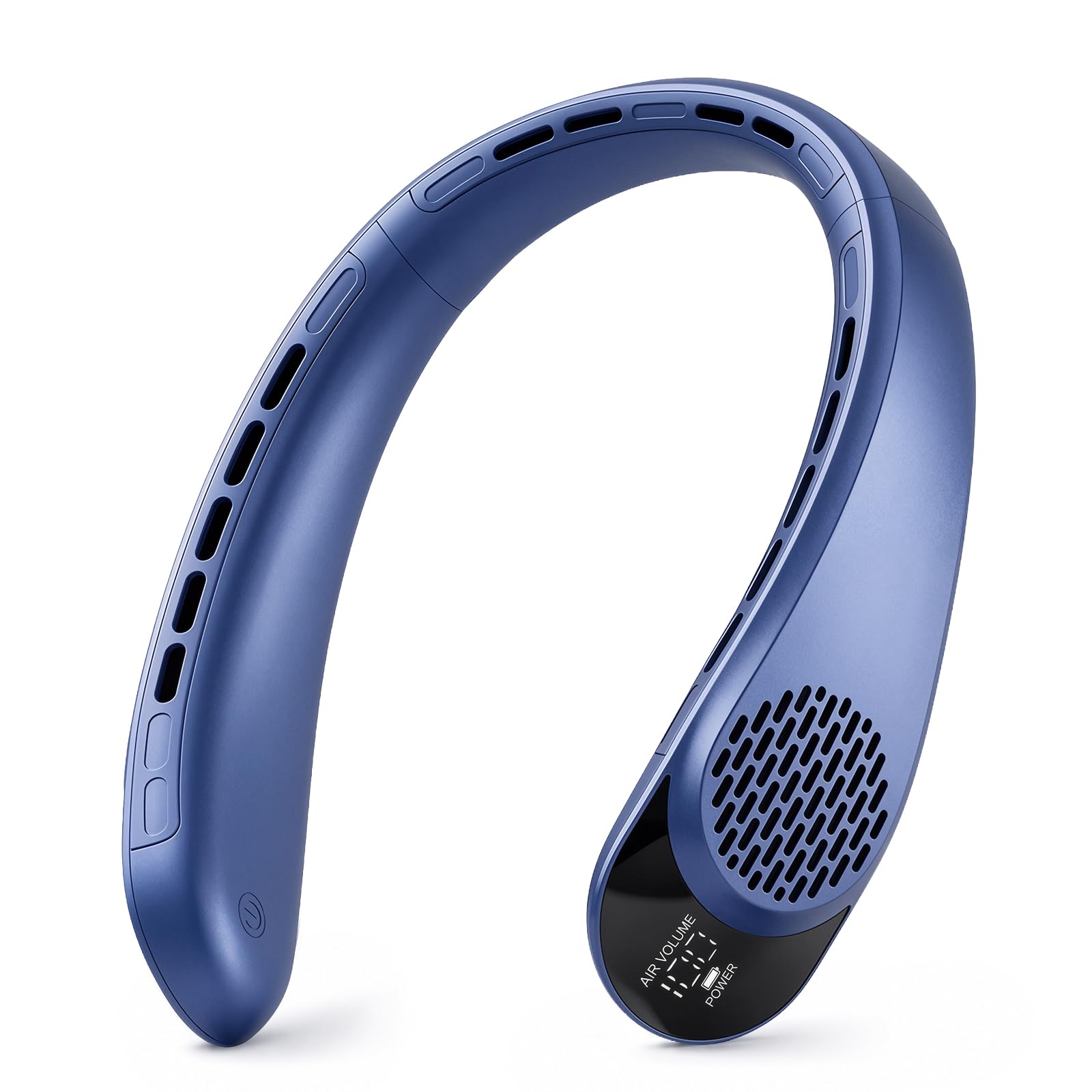 ASNUG Tragbarer Halsventilator, blattloser Halsventilator | USB wiederaufladbarer persönlicher Ventilator, 4000 mAh batteriebetriebener Halsventilator, 3 Geschwindigkeiten einstellbar