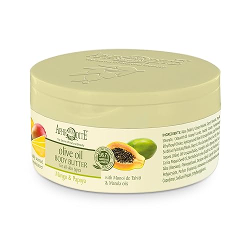 Miniatura 1 de Mantequilla Corporal Aceite de Oliva Afrodita con Mango & Papaya 6.8 fl oz