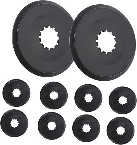 Kisangel 10 Uds. Cubierta del volante de bicicleta Radios de bicicleta Piñón de bicicleta de plástico Protector de radios Freewheel Protector de