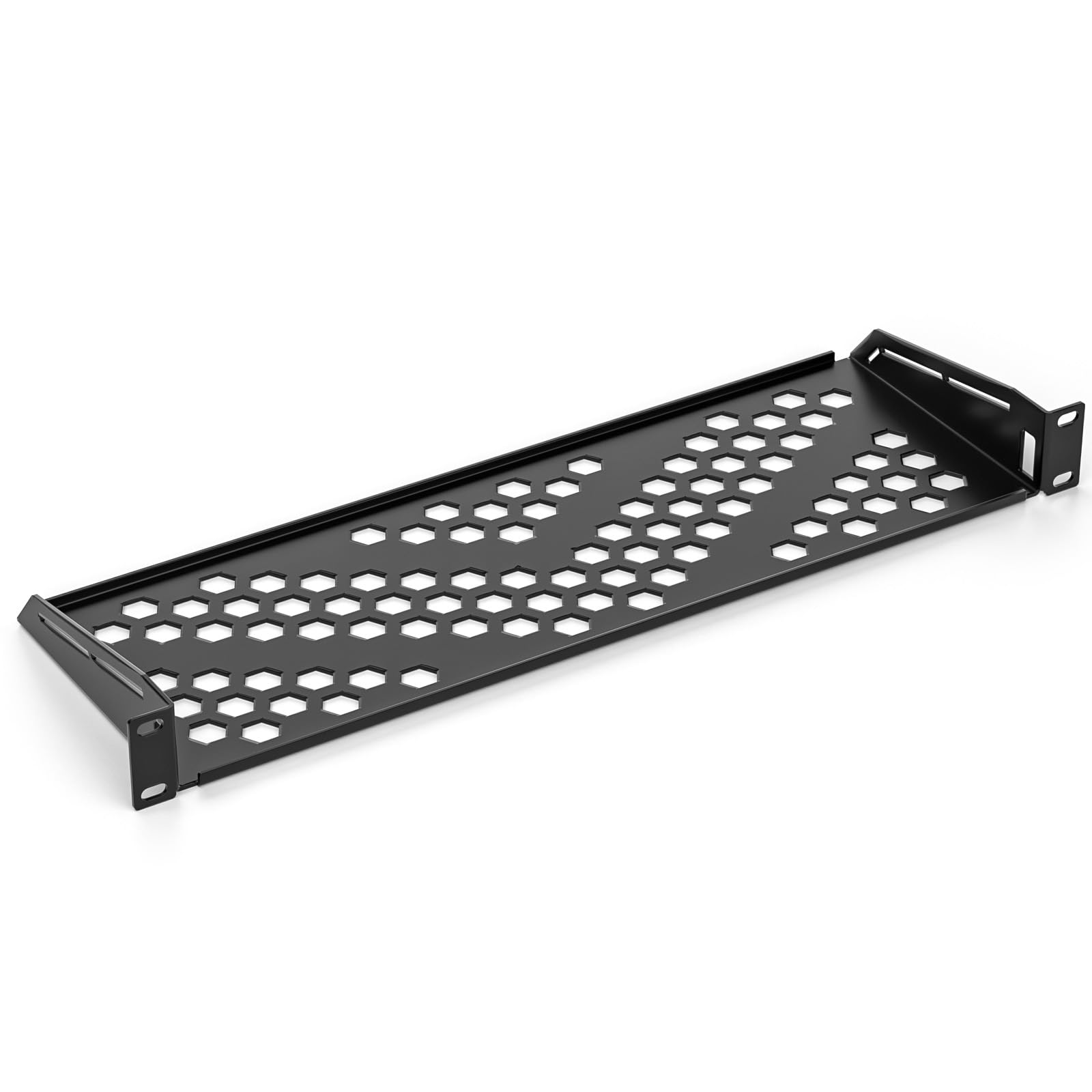 ATOM NEXUS1U Rack Shelf, Vented Cantilever Universal Rack Mount Shelf, 6" Deep, Heavy-Duty Server Rack Shelf for 19" Equipment Rack & Cabinet, 40 lbs Capacity