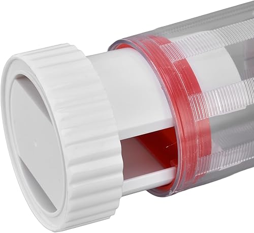 Miniatura 7 de Cheese Grater Home Kitchen Portable Stainless Steel Vegetable Shredder - Red + White