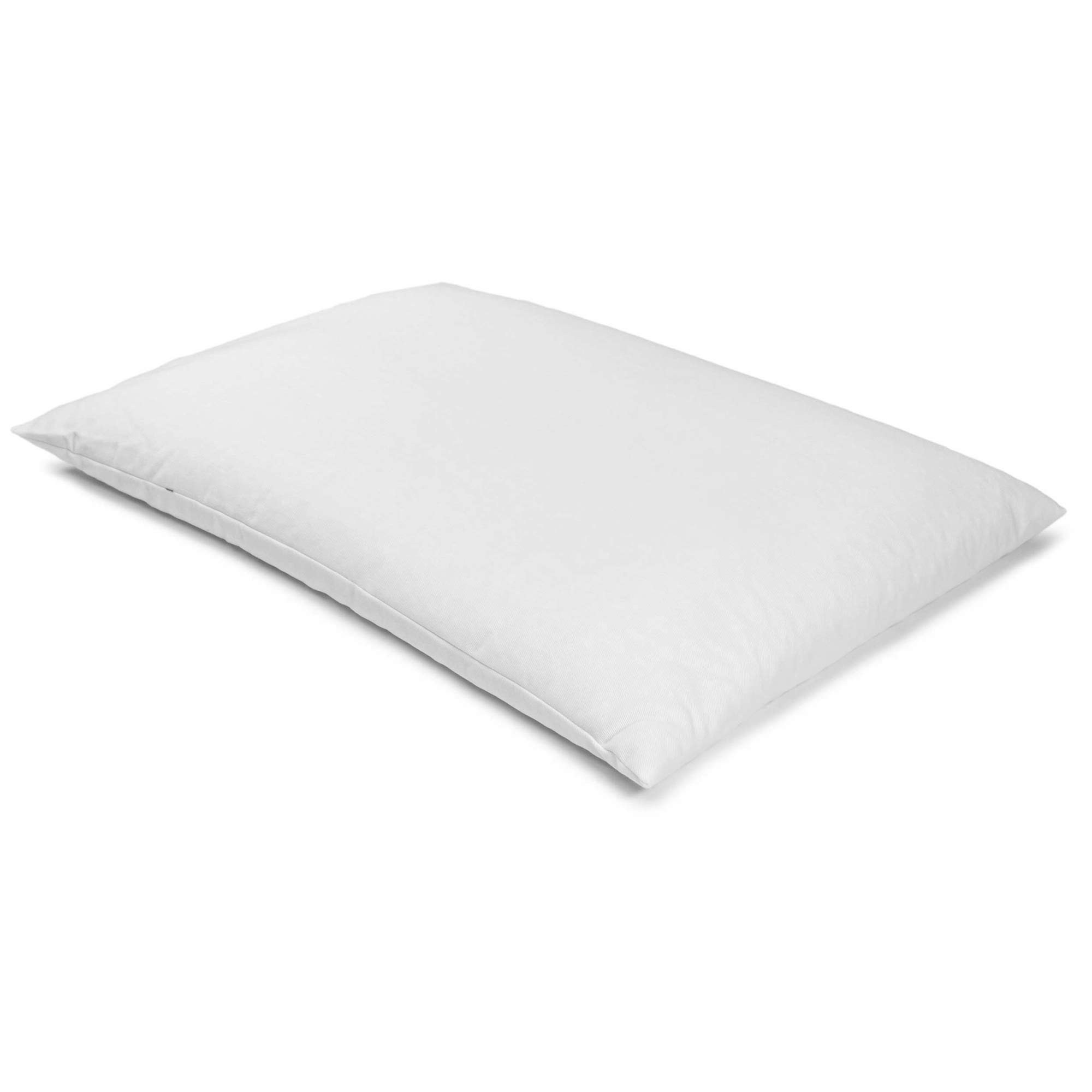 Giraffenland Cuscino di grano saraceno bio 40x60cm, cotone spigato bianco, con involucri di grano saraceno bio. Direttamente Riempimento