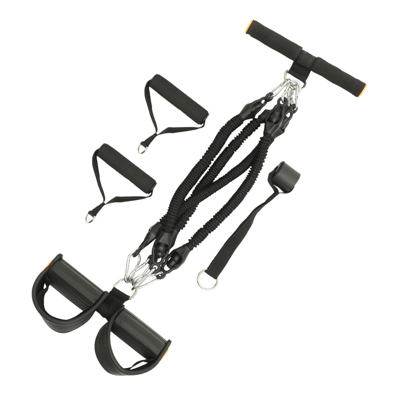 Alasum Corda Elastica Pedale per Esercizi Addominali Fascia di Resistenza, Attrezzatura Fitness Portatile in Materiale Ecologico per Allenamento Vita, Gambe e Braccia a Casa