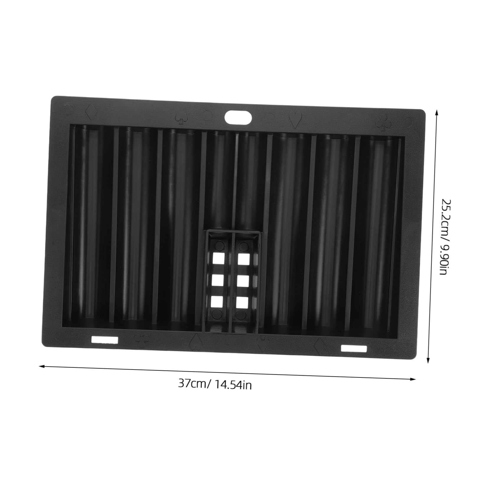 HANABASS Transparent Acrylic Poker Chip Storage Tray Multi Function Chip Box for Easy Visibility Transport for Gaming Sessions Holds Up to Compact Design