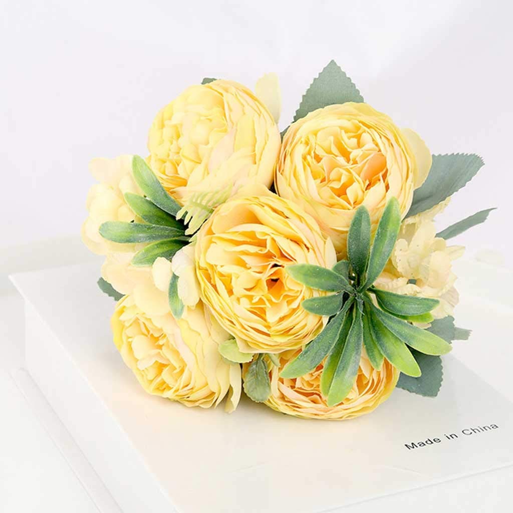 XDLEDMKIZ 30Cm Rose Silk Peony Artificial Flower Pink Diy Home Living Room Garden Wedding Decoration Fake Flowers For Vase Cheap