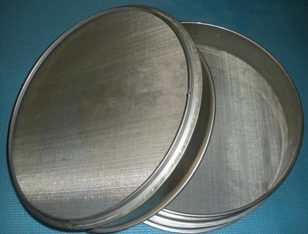 INTCHE Tamiz de acero inoxidable de 30 cm para máquina de tamiz vibrante de harina china eléctrica (color: 10 cm de altura)