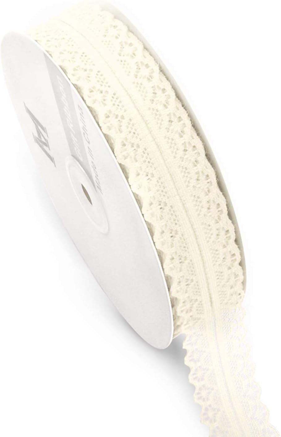 Dzmuero Puntillas de Encaje, Encajes y Puntillas Ribete,Puntillas de Encaje Rollo Decorativo Cintas de Encaje Vintage para Coser Manualidades Bricolaje y Adorno de Boda Decoración(1 rollo,3 cm,45m)