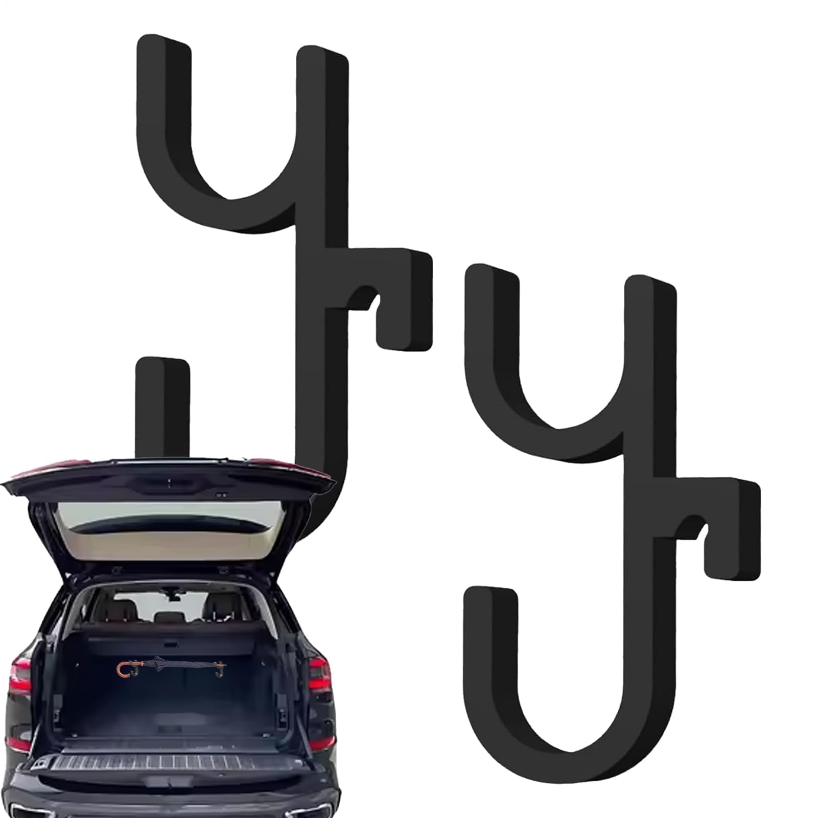 Muiltvoe Car Purse Holder Hook – 2pcs 13cm ABS Vehicle Hanger | Perfect for SUV Truck Umbrella Grocery Bag Coat Storage Organizer