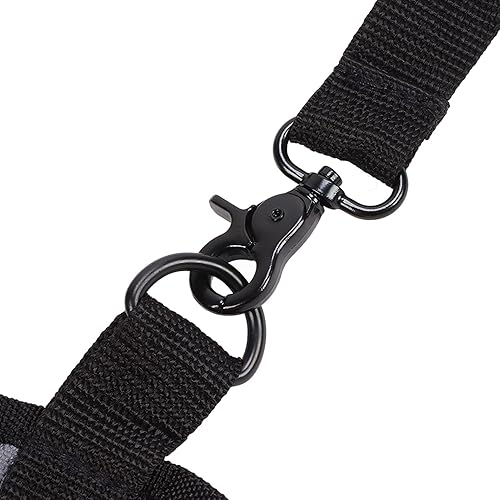 Miniatura 9 de GLOGLOW Bolsa de heno de alimentación lenta, bolsa grande de heno de tela Oxford para caballos, bolsa de heno para remolque y uso portátil