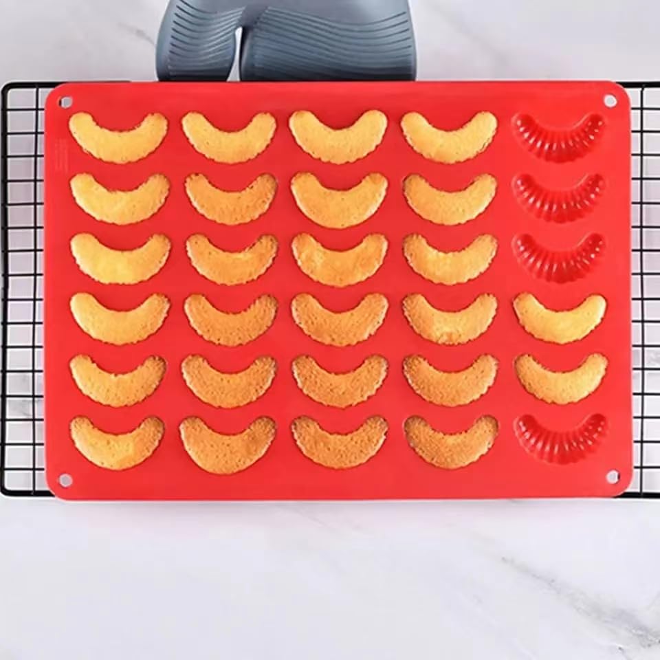 Silikon Backform Für Kipferl - 12 Mulden Vanillekipferl Pralinenform