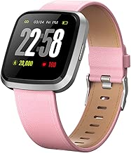H4 Fitness Health 2in1 Smart Watch for Women with Activity Tracker All-day Heart Rate Blood Pressure Sleep Monitor Touch Screen Waterproof Running Sports Watch Compare with Android & iOS phones (Pink) - coolthings.us