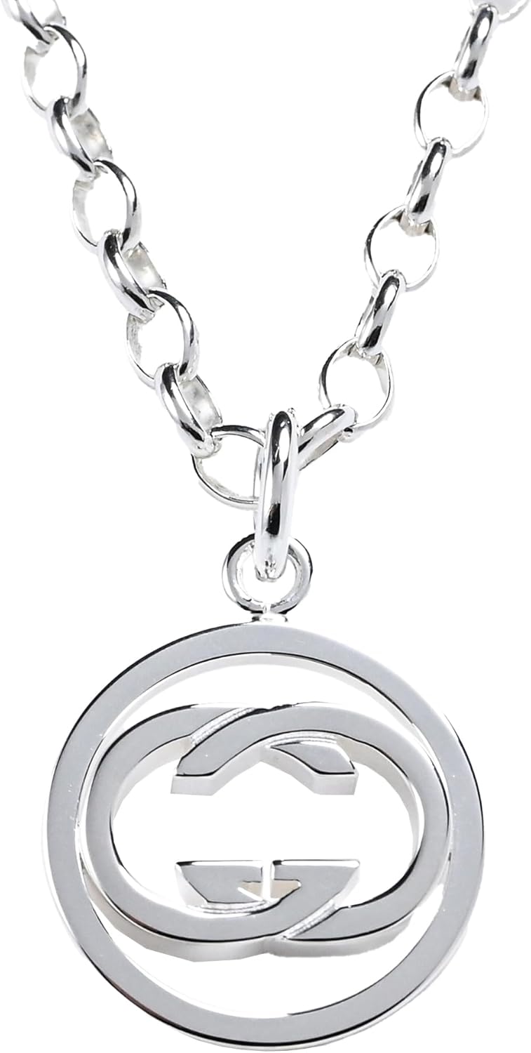 グッチ(Gucci) ネックレス GGロゴ ペンダント シルバー925 ロゴデザイン 147749 J8400 8106