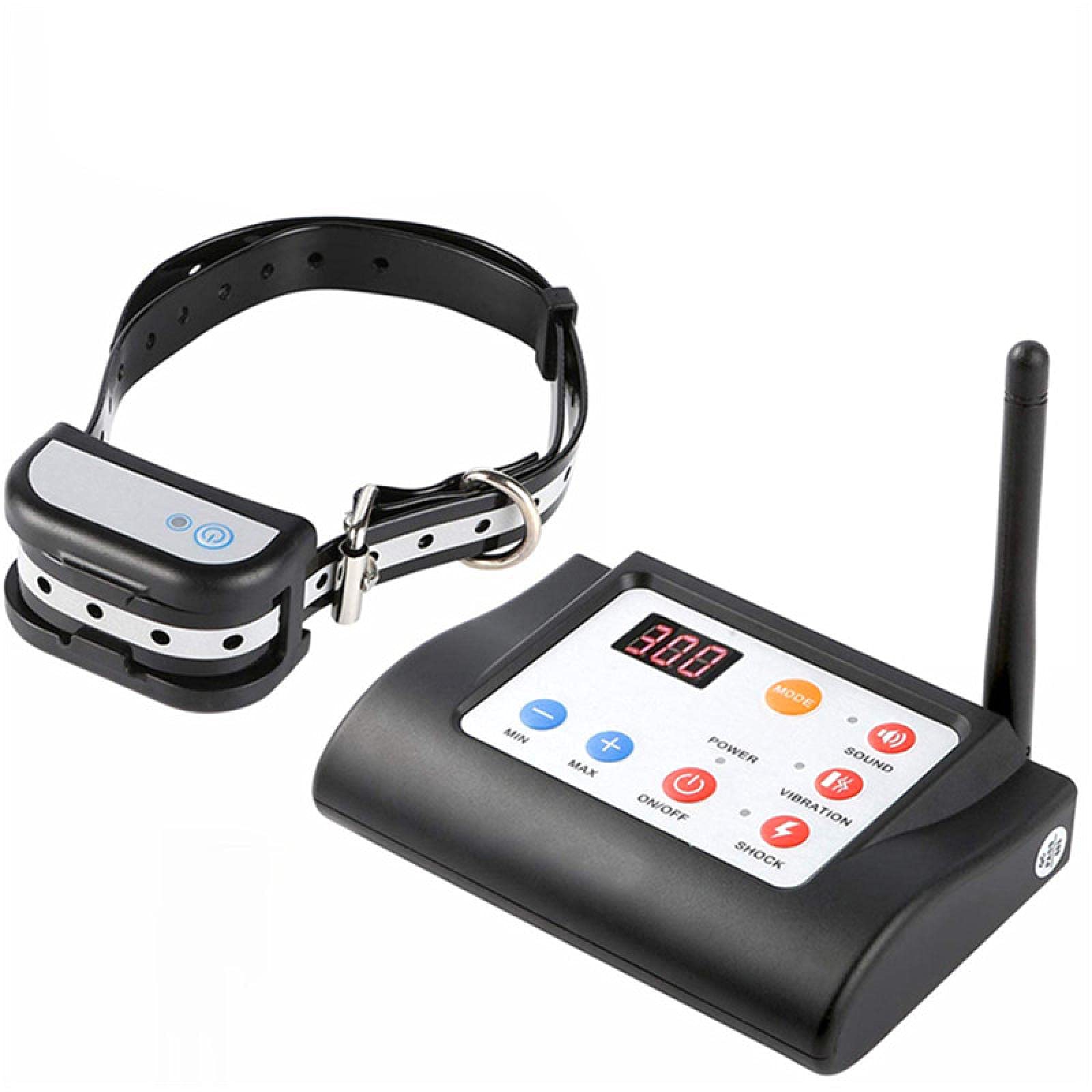 1pc clôture pour Chien sans Fil clôture électronique pour Animaux de Compagnie étanche avec Fonction de Son et de Choc 2 en 1 Collier d'entraînement de clôture pour Chien électrique