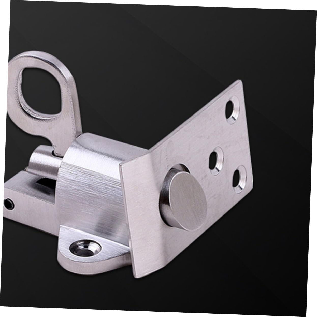 HOMSFOU 2pezzi Serratura Acciaio Inossidabile Con Chiavistello Automatico Sicurezza Per Porte e Finestre Facile Installazione e Design Resistente Per Uso Domestico