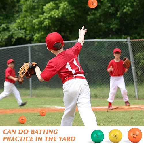 Miniatura 7 de Cyfie Béisbolsóftbol pesado para golpear, pelotas pesadas para golpear, entrenamiento de bateo, práctica de lanzamiento y lanzamiento (paquete de 6)