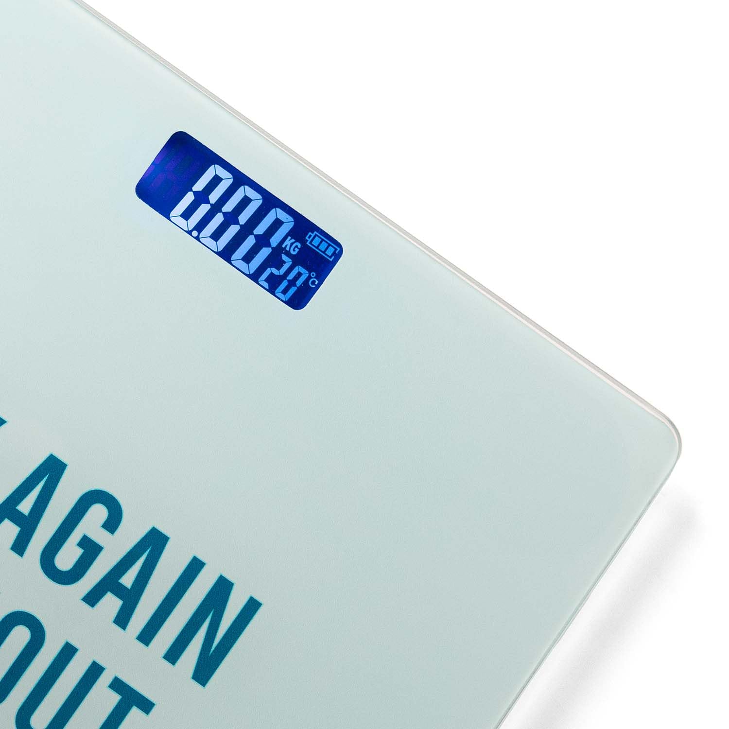 Fisura, Digital bathroom scale "try again". Glass bathroom scales. Electronic bathroom scales up to 180 kg and 50 g accuracy - Image 3
