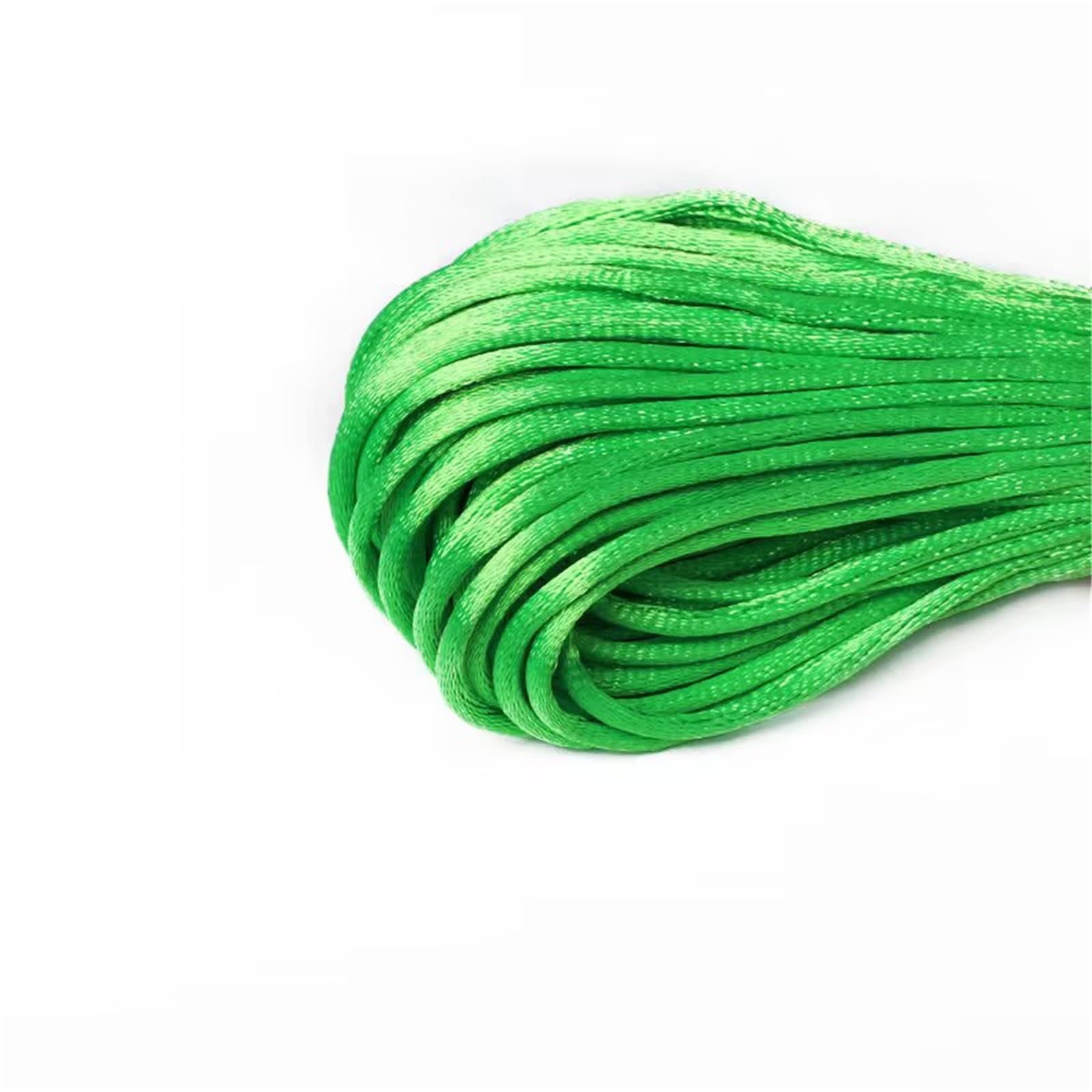Nylon Cord Thread 10pcs 20M/Roll 1.5-2.5mm Chinese Knotted Thread Rope Nylon Cord For Jewelry Bracelet for Making Bracelet, Necklace, Chinese Knot(Light Green,1.5mm About 20M)