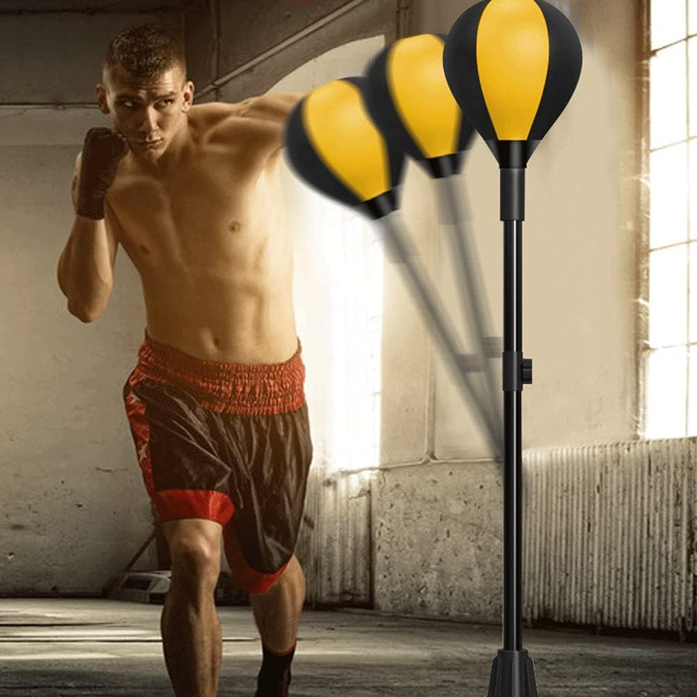 Punch Bag Boxing Kids Boxing Punching Bag Punching Bag With Stand, Punching Ball,for Adults & Kids Height Adjustable, Free-Standing Boxing Reflex Ball Speed Bag Great For Training,Home Gym Workout Fi