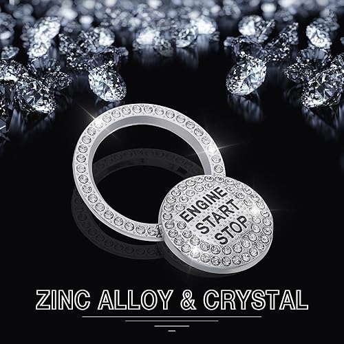 Miniatura 5 de 1797 Cubiertas de botón de arranque del motor para Toyota Accesorios Bling RAV4 Camry Corolla Highlander 4Runner C-HR Adhesivos para el interior del