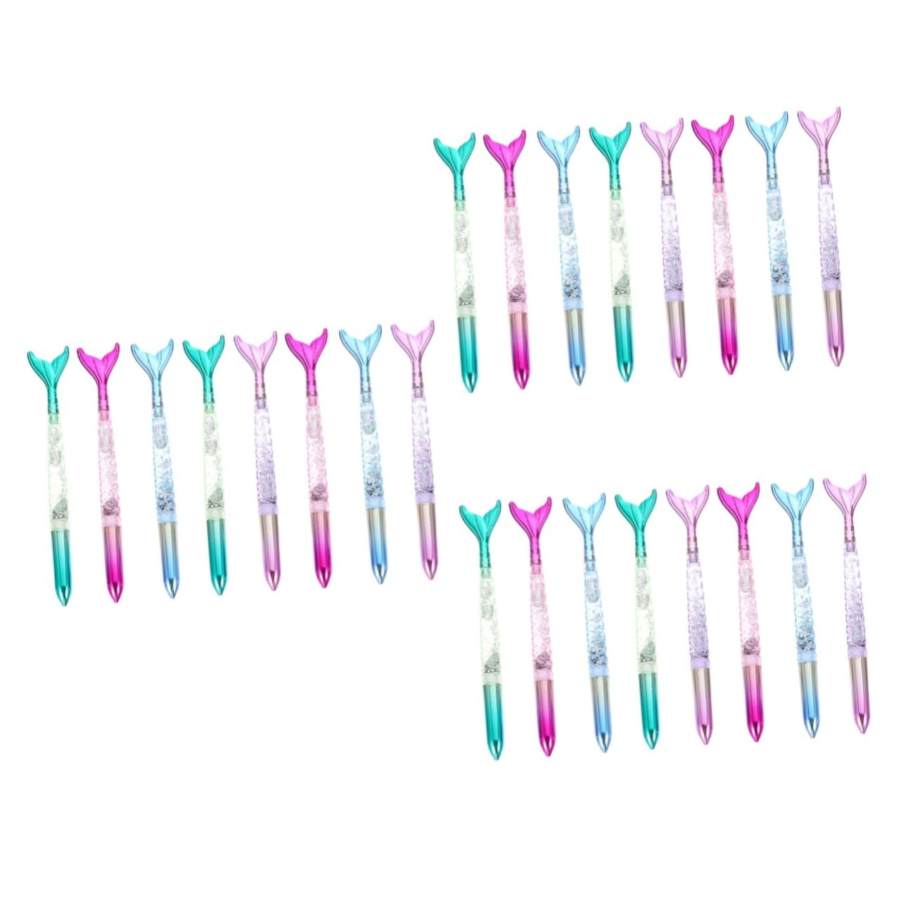 STOBOK 3ensembles Stylo Forme De Sirène Lot De Stylos Créatifs Fournitures Scolaires Amusantes Pour Étudiants Et Écriture