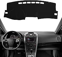 Vista 13 de KEYOOG Alfombrilla Cobertora para Salpicadero Compatible con Toyota Sienna 2010-2004 (Sin Modelos HUD), Alfombrilla Antirreflejos para Salpicadero