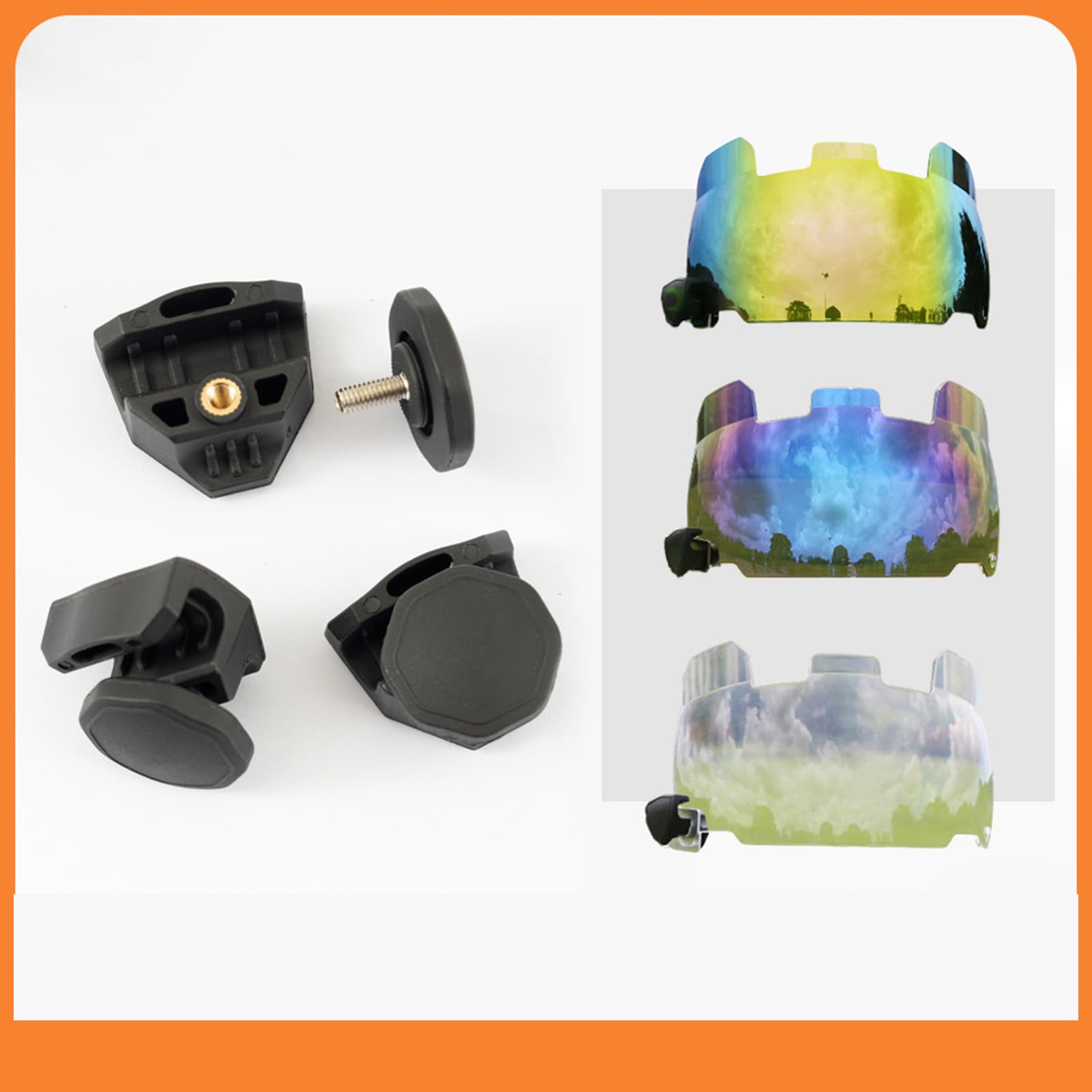 Clip per visiera da calcio, set di riparazione per caschi da calcio, clip per visiera da calcio, caschi, viti, elementi di fissaggio – clip per visiera da calcio, viti di ricambio, clip a sgancio