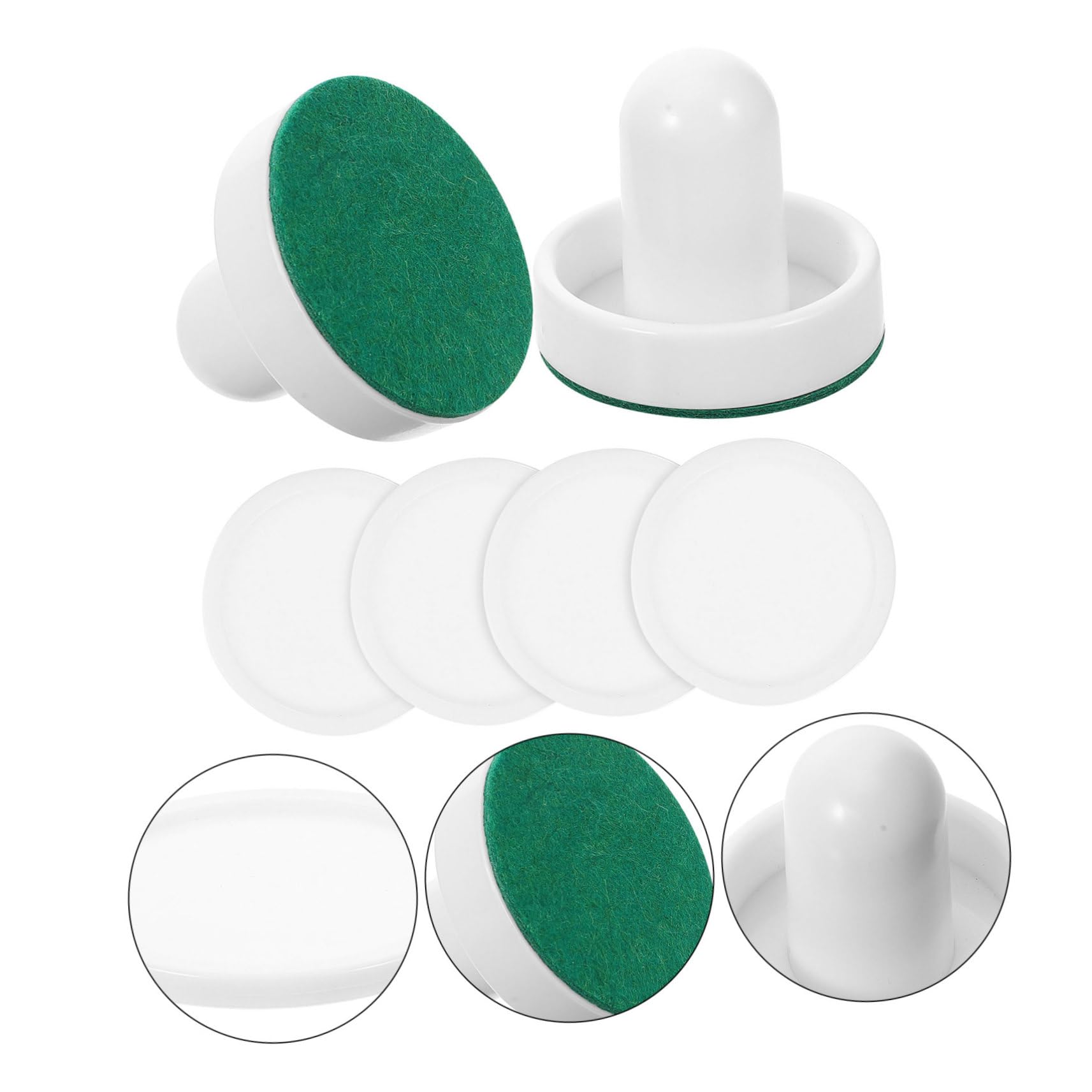 Mikikit 2 Sets in-one Ice Hockey and Pushers Kit Hockey Table for Carnival Fair Party and