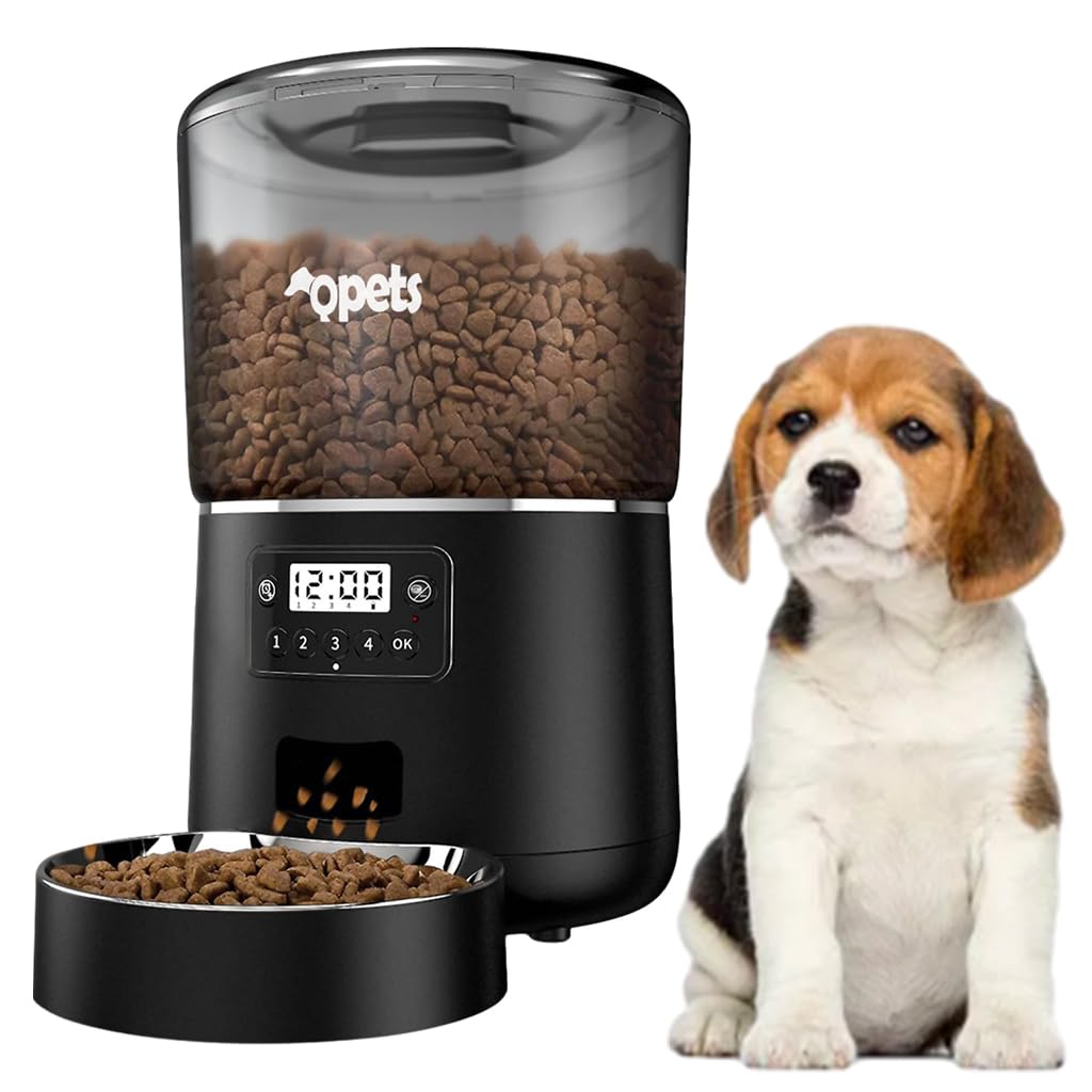See full amazon price history chart for Qpets® Automatic Feeder for Dogs Cats, 4L Automatic Feeder with Stainless Steel Bowl Smart Dry Food Dispenser, Food Dispenser with Timer & Portion Control for Medium & Small Pets Qpets® Automatic Feeder for Dogs Cats, 4L Automatic Feeder with Stainless Steel Bowl Smart Dry Food Dispenser, Food Dispenser with Timer & Portion Control for Medium & Small Pets (B0CWCY4YGC) Amazon Price History, Amazon Price Tracker