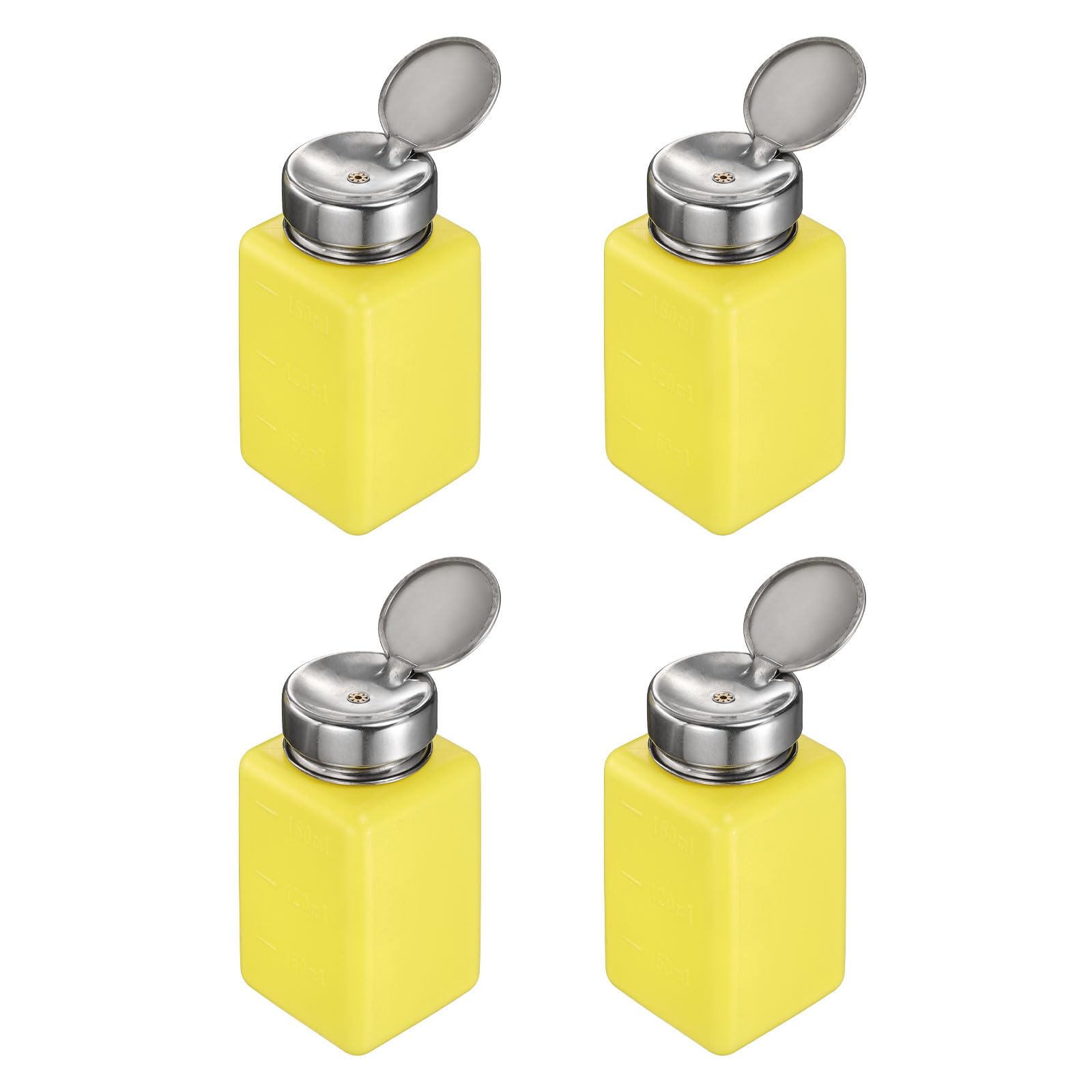 Distributeur d'alcool de solvant jaune pour flacon pompe dissolvant manucure