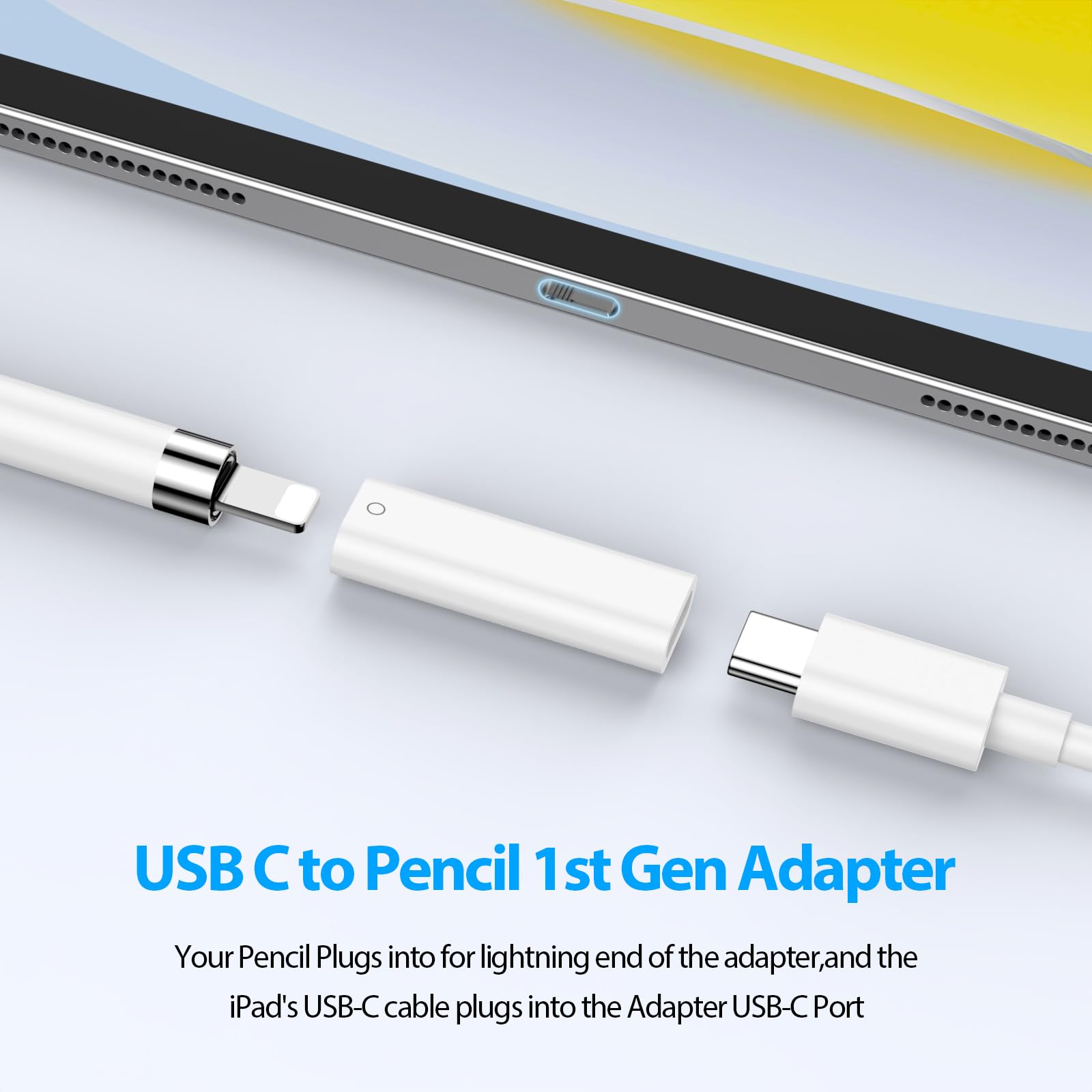 Amazon.com: USB-C to Pencil Charger Adapter for Apple Pencil 1st
