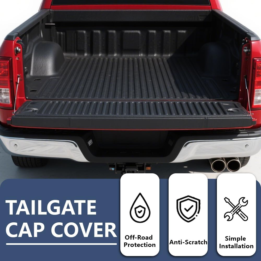 PIT66 Tailgate Top Trim Cap Cover Compatible with Ford F250 F350 F450 F550 Super Duty 2017-2022 HC3Z-9941018-AD Tailgate Molding Protector Assembly