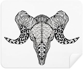 Long Horns Antelope Animal Portrait Sketch Cleaning Cloth Screen Cleaner 2pcs Suede Fabric