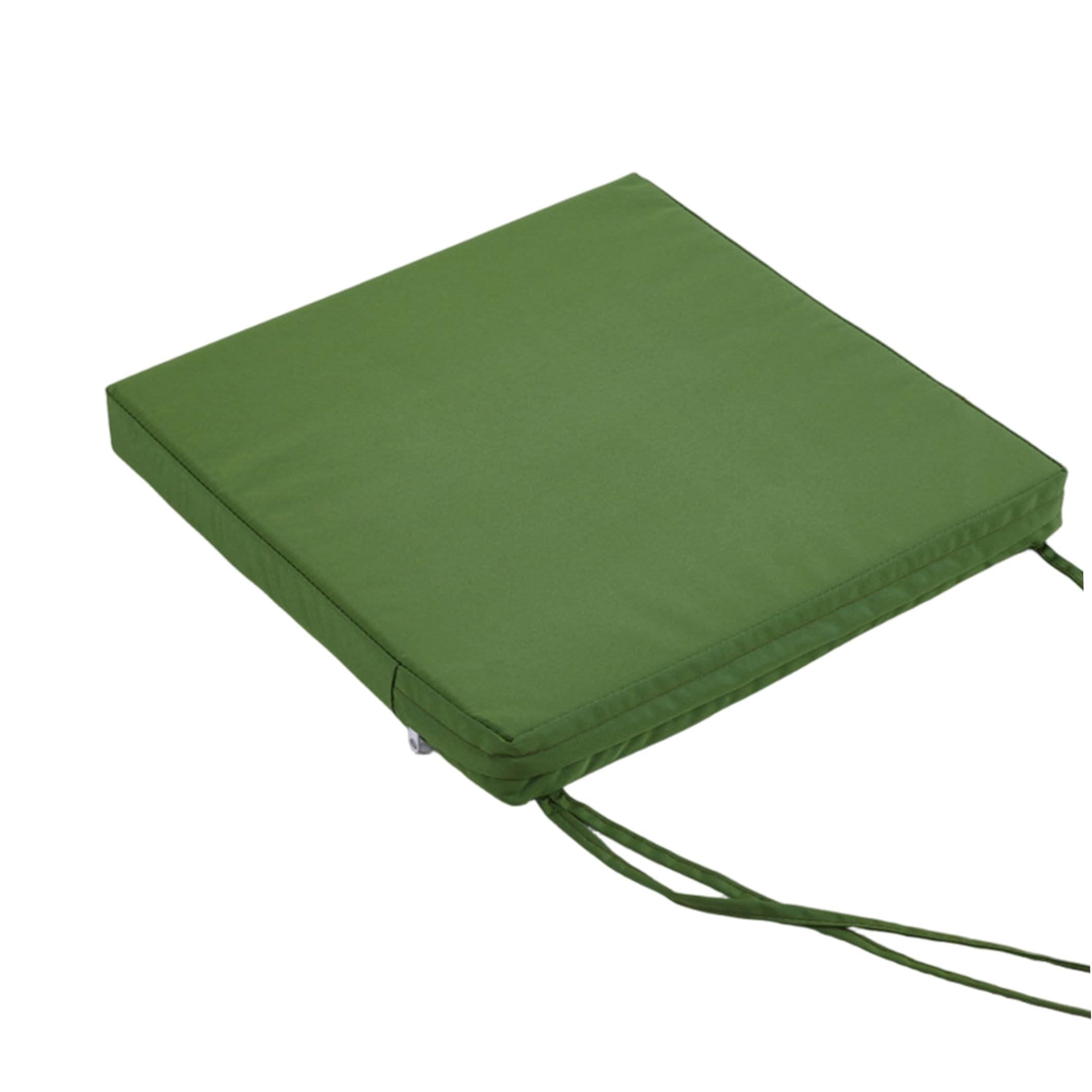 Striegro 1PC Waterproof Seat Cushion, 15.75x15.75x3.15inch Outdoor Chair Cushion With Secure Straps & High-density Sponge, Green.